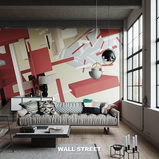 Фотообои в интерьере артикул 3D Sys 8, 3D SYS, Wall street Фотообои в интерьере артикул 3D Sys 8, 3D SYS, Wall street